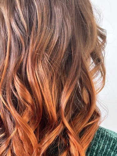 ondas pelo con reflejos